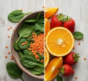 iron and vitamin c for hairs