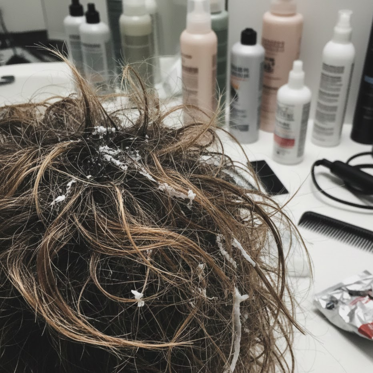 Hair damaged due to wrong routine